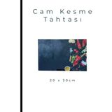 Cam Kesme Tahtası* Mutfak Tahtası Kare 20X30CM Pepperoni Görünümlü - 20 x 30 cm