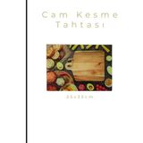 Cam Kesme Tahtası* Mutfak Tahtası Kare 25X35CM Tapas Görünümlü - 25 x 35cm