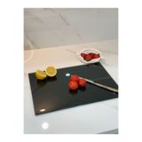 Cam Kesme Tahtası Şeffaf Füme Renk Temperli Cam Isıya Dayanıklı Kırılmaya Dayanıklı 25*35 cm