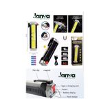 Cam Kırıcı Acil Durum Kablo Sıyırma Çakarlı Usb Şarjlı Kamp El Feneri Işıldak Lamba Led Siyah