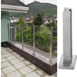 Cam Korkuluk Direği, Balkon Korkulukları için Dayanıklı Paslanmaz Çelik Cam Zemin Kelepçesi, 95 cm / 37,4 inç, Çatı Katları, Bahçeler, Merdivenler ve Sistemler için İdeal
