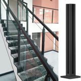 Cam Korkuluk Direği, Paslanmaz Çelik Cam Korkuluk Direği - Güverte, Merdiven ve Çatı Katı için Dayanıklı Korkuluk Sistemi - 3/8" veya 1/2" Cam için Dikey Sütun - Dış Mekan Köşe Direği
