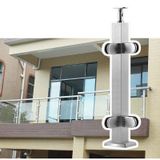 Cam Korkuluk Direği, Safir Açık Balkon Cam Korkuluk Kelepçesi Direği - 29.5 "Çatı Katı/Balkon/Merdiven Eskrim Paneli, Vidalı Zemin Montajı, Dayanıklı ve Şık Cam Korkuluk Desteği