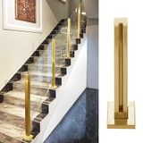 Cam Korkuluk, Modern Cam Korkuluk ve Merdiven Korkulukları - Ahşap/Beton Zeminler için Dayanıklı Veranda Korkuluk Donanımı ve Klipsi - Güvenliği ve STI Geliştirir