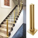 Cam Korkuluk Postası,Modern Cam Korkuluk Post & Klipsler, Güverte için Merdiven Korkulukları, Ahşap/Beton Zeminler için Dayanıklı Donanım - Şık ve Güvenli Cam Korkuluk Çözümü