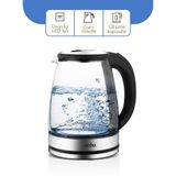 CAM - LEDLİ KETTLE 1.8LT GİZLİ REZİSTANS - KABLOSUZ 360 DERECE GÖVDE 1500W SK-8033 (5264)
