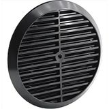 Cam Menfezi - Şeffaf Doğalgaz ve Kombi Havalandırma Menfezi, Sabit Kanatlı Yuvarlak Cam Tipi Havalandırma Kapağı -180mm (Vida ve Somun Dahil) (SİYAH)