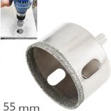 Cam Mermer Granit Delme Pancı 55MM Matkap Için Elmaslı Delik Karot - Altın