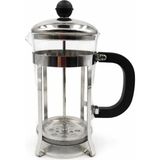 Cam Metal French Press 350ML Gümüş Renk Servis Sunum Sofra Ürünü Tekli - Çok Renkli