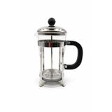 Cam Metal French Press 350ml Gümüş Renk Servis Sunum Sofra Ürünü Tekli