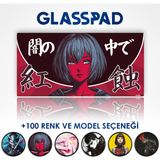 Cam Mouse Pad - Crimson Eclipse - Premium Temperli Cam - 80X40 cm [large]