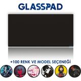 Cam Mouse Pad - Siyah - Premium Temperli Cam - 80X40 cm [large]