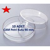 Cam Petri Kabı 90 x 15 MM 10'lu