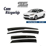 Cam Rüzgarlığı Ford Focus 2011-2017 Sedan Mügen Tip Piano Black (STS OTO AKSESUAR)