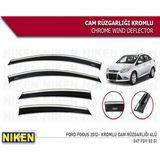 Cam Rüzgarlığı Niken Kromlu Ford Focus 3 2012-2019 4lü