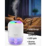 Cam Sağlıklı Hava - Oda - Araç Nemlendirici Ultrasonic Buhar Makinesi + Yedek Filtresi + USB Girişli - Beyaz