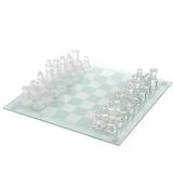 Cam Satranç Takımı 25*25Cm Vitrin