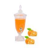 Cam Sebil Musluklu Şerbetlik Parti Damacanası 2 Litre Cam Sebil