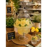Cam Sebil, Şerbetlik, Limonatalık 4,5 Litre (Mevlana Model)
