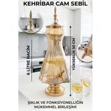 Cam Sebil - Yağlık, Şerbetlik, Sürahi - 6 Litre, 50 Cm-3