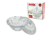 CAM ŞEKERLİK CAM KAPAKLI ÇAP: 13.5CM - Y: 5.2--9.5CM (4604)
