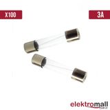 Cam Sigorta 5x20mm 3a 250v 100 Adet