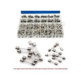 Cam Sigorta Seti 5X20 6X30 Mm 360 Adet 24 Çeşit 250V Hızlı / Fast Şeffaf Çantada