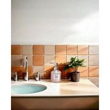 Cam Sıvı Sabunluk - Banyo Mutfak Sabunluğu - Retro Series - 400 ml - Pembe