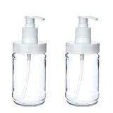 Cam Sıvı Sabunluk & Deterjanlık Kilitli Pompalı Sıvı Sabun Haznesi Banyo Sabunluğu Mutfak Deterjanlığı Deterjan Kutusu 320 ml (2)