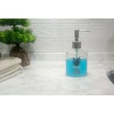 Cam Sıvı Sabunluk,Kaktüs 1 Desen 300Ml Banyo Seti 7,6X15,5Cm