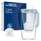 Cam Su Arıtma Sürahisi 1x Maxtra Pro All-In-1 Filtreli - Açık Mavi 2,5 lt
