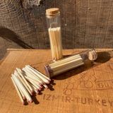 Cam Tüp İçinde Kibritler- 4 Adet (2mmx2mmx55mm/20 Çöp)
