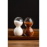 Cam Tuzluk ve Biberlik Seti, 9,5X5CM, Şık ve Kullanışlı Mutfak Aksesuarı - Seçenek 1