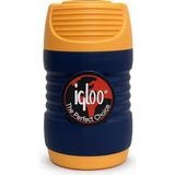 Cam Yemek Termosu - Isı Yalıtımlı - Igloo - 600 ml - Sarı/lacivert - 200385 - Desenli - 0,01 lt