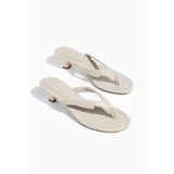 camaiore Bej Parmak Arası Topuklu Terlik Ortopedik Kadın Sandalet