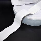 Çamaşır Don Etek Bel Paça Bebe Lastiği Yassı Yumuşak Bel Lastik 15 Metre Beyaz-4.5 Cm