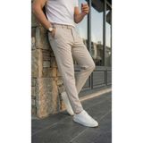 Çamaşır Kenti Erkek Slim Fit Dilli Kumaş Pantolon - Bej - 32