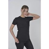 Çamaşır Kenti File Cepli Slim Fit Tshirt - Siyah - 2XL