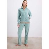 Çamaşır Kenti Kadife Dokulu Uzun Kollu Sweatshirt ve Pantolon Takımı