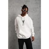 Çamaşır Kenti Unisex Sırt Baskılı Kapüşonlu Üç İplik Oversize Sweatshirt