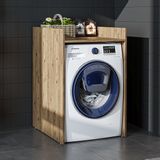 Çamaşır-Kurutma Makinesi Dolabı Kapaksız Banyo Dolabı 65 cm - Atlantik Çam