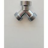 Çamaşır Makinesi Musluk Çatalı Krom 3/4 Ölçü Standart Metal