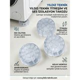 Çamaşır Makinesi Ses ve Vibrasyon Izole Takozu 4 Adet