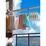 Çamaşırlık ,Lüks Çamaşırlık , Elbise Kurutma Askısı, Katlanabilir Balkon, Çamaşırhane, Banyo Alüminyum Çubuk 360° Dönen,