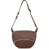 Cambridge Polo Club Cambirdge Polo Club Zincir Detaylı Fermuarlı Kadın Omuz Çantası MB15 - 25x10x4 - Vizon