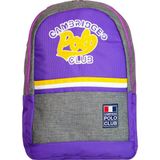 Cambridge Polo Club Stanford Academy Iki Ana Bölmeli Unisex Sırt Çantası - Mor