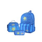 Cambridge Polo Club Star Çift Ana Bölmeli Unisex Çocuk İlkokul Çanta Set mavi