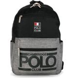 Cambridge Polo Club Street Style Dört Bölmeli Unisex Sırt Çantası - Siyah