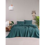 Cambridge Yatak Örtüsü Seti Çift Kişilik - Koyu Yeşil - 230 x 240 cm