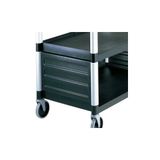 Cambro BC340KD Siyah Servis Arabası Tek Kat Panel Seti